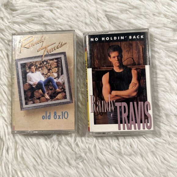 Randy Travis tape set No Holdin Back and old 8x10 tested working - Picture 1 of 6